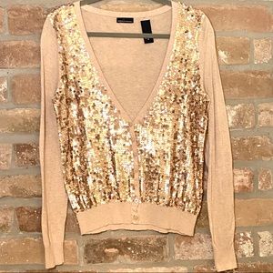 Moda International Sequin Cardigan - Size Medium